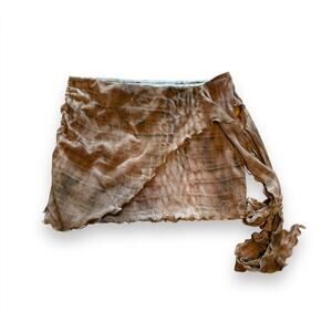 BLUMARINE Rock Mit Kroko-style In Brown